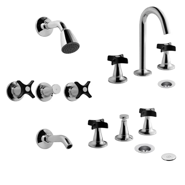 JUEGO COMPLETO PARA BAÑO PETALO FV