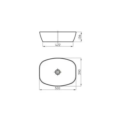 LAVATORIO FERRUM TORI RECTANGULAR SLIM