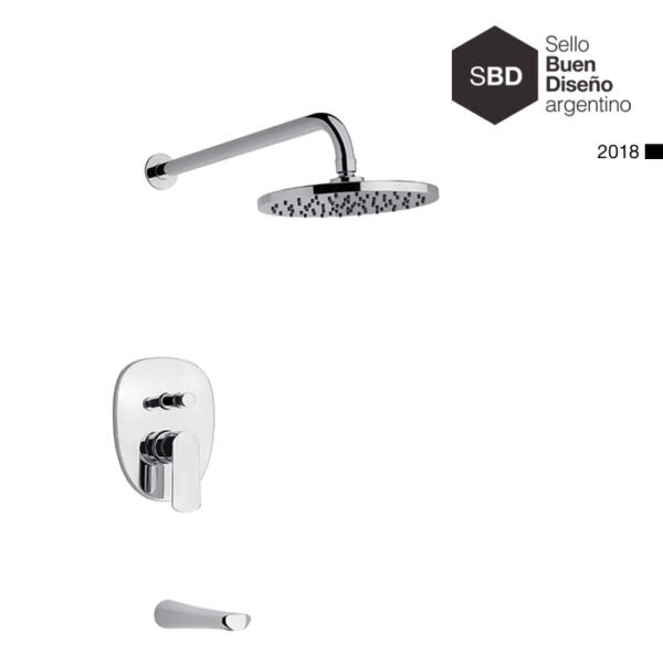 0106_D8-CR-1.jpg GRIFERIA FV 106/D8 AROMO BAÑERA Y DUCHA CR